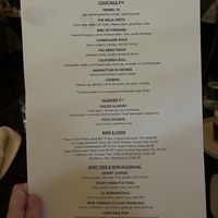  Winter 2023-24 drink menu at Dirt Candy in New York City