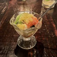 Pepper shaved ice cream  at Dirt Candy in New York City
