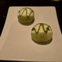 Zucchini puff  at Dirt Candy in New York City