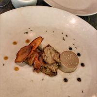 Three different preparations of mushrooms - the one on the right was a velvety mousse at Dirt Candy in New York City