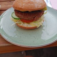 Gluten free burger buns at Vegan Heroes in Eindhoven