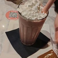 Strawberry banana milkshake. Delicious! at Vegan Heroes in Eindhoven