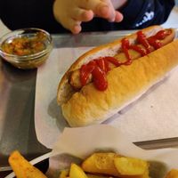 Hot dog at Bath St. Burger in Glasgow