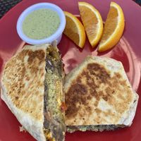 Breakfast burrito at High Note Cafe in Boise