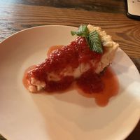 Strawberry cheesecake  at High Note Cafe in Boise