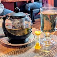 Hot Jasmine Rose Green Tea at High Note Cafe in Boise