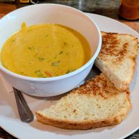 Cheddar Vegetable Soup (bowl size) at High Note Cafe in Boise