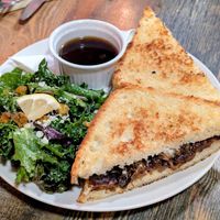 French Dip with Cesar Salad at High Note Cafe in Boise