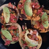 Vegan breakfast tacos at High Note Cafe in Boise