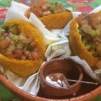 The chili souce is optional  at Acarajé Da Madá in Florianopolis