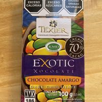 Example of vegan chocolate at Texier Chocolatería in Oaxaca