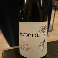 Een heel lekkere vegan wijn. Niet vegan gecertificeerd maar is het wel (navraag bij  Gostinho) https://www.gostinho.be/product-page/espera-arinto-bical at 't Vijfde Seizoen in Aalter