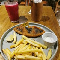 Shame fish and chips :-)))) at Burgreens - Menteng in Jakarta