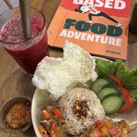Rendang and tempeh bowl  at Burgreens - Menteng in Jakarta