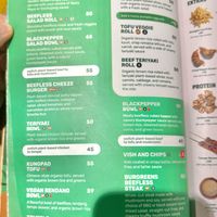 Allium-free menu sectionn  at Burgreens - Menteng in Jakarta