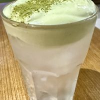 Matcha and coconut waterr  at Burgreens - Menteng in Jakarta