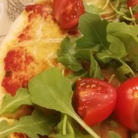 vegan pizza at Cukru Cafe in Jelenia Gora