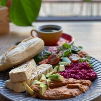 Vegan breakfast  at Cukru Cafe in Jelenia Gora
