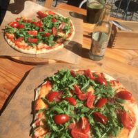 vegan pizza  at Cukru Cafe in Jelenia Gora