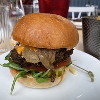 Bistro burger  at Verdine in Houston