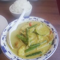 Green Thai curry at Rim Nam Thai in Hebden Bridge