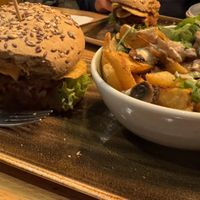 Veganury Burger  at Hans im Glück in Bielefeld