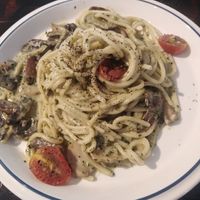 Pesto carbonara? Greener from menu at Fourteen 14th Coffee Cafe 拾肆室 in Penang