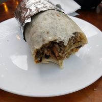 Chili Verde burrito at Good Karma Artisan Ales & Cafe in San Jose