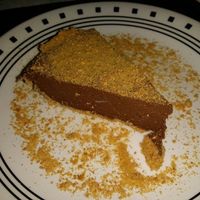 mayan chocolate pie. paprika and cayenne pepper create a spicy finish. yum at Good Karma Artisan Ales & Cafe in San Jose