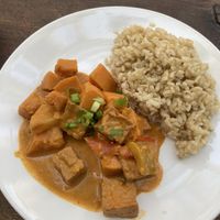 Red curry   at Good Karma Artisan Ales & Cafe in San Jose