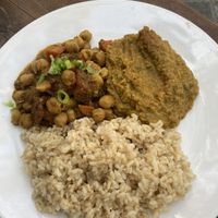 Chana masala and dal   at Good Karma Artisan Ales & Cafe in San Jose