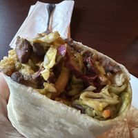 Dahl burrito   at Good Karma Artisan Ales & Cafe in San Jose