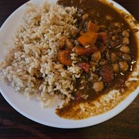 Chana masala at Good Karma Artisan Ales & Cafe in San Jose