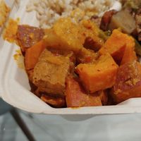 Red Curry 🥘: great flavor, love the pineapple 🍍 at Good Karma Artisan Ales & Cafe in San Jose