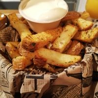 Normal fries with mayo at Lust in Groningen