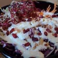 Cole slaw - so so creamy with a fantastic crunch at Lust in Groningen