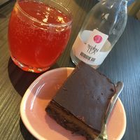 Caramel brownie  at Lust in Groningen