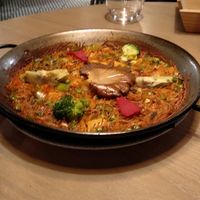 Fideuá at BLoved Veggie Corner in Madrid