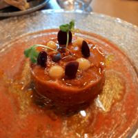 Tartar vegano d tomate y aceitunas  #Veganuary at BLoved Veggie Corner in Madrid