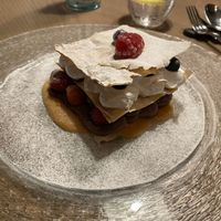 Milhojas de chocolate y nata vegana  at BLoved Veggie Corner in Madrid