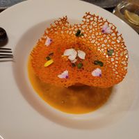 Salmorejo with crisp tomato, exquisite! at BLoved Veggie Corner in Madrid