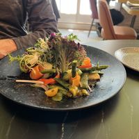 Raw veggie salad  at BLoved Veggie Corner in Madrid