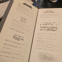 vegan/vegetarian menu at BLoved Veggie Corner in Madrid