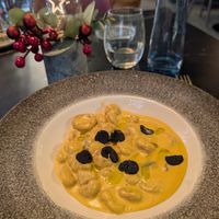 gnochhi with truffles at BLoved Veggie Corner in Madrid