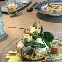 Delicious lunch in this haven from the busy Madrid.  at BLoved Veggie Corner in Madrid