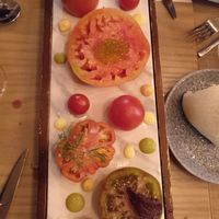Starters / tomato board at BLoved Veggie Corner in Madrid