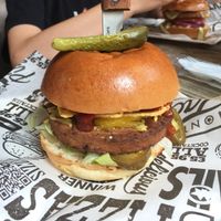 Vegan burger  at Monterey Jack's in Glasgow