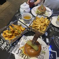 Burgers & Chips  at Monterey Jack's in Stirling