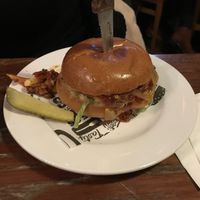 Burger with chilli at Monterey Jack's in Perth