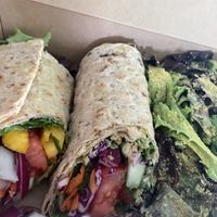Veggie wrap at Seed to Table Vegan Eatery in Venice
